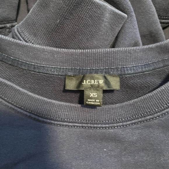 J Crew navy blue cotton vintage-look Crew crewneck sweatshirt - Picture 5 of 8